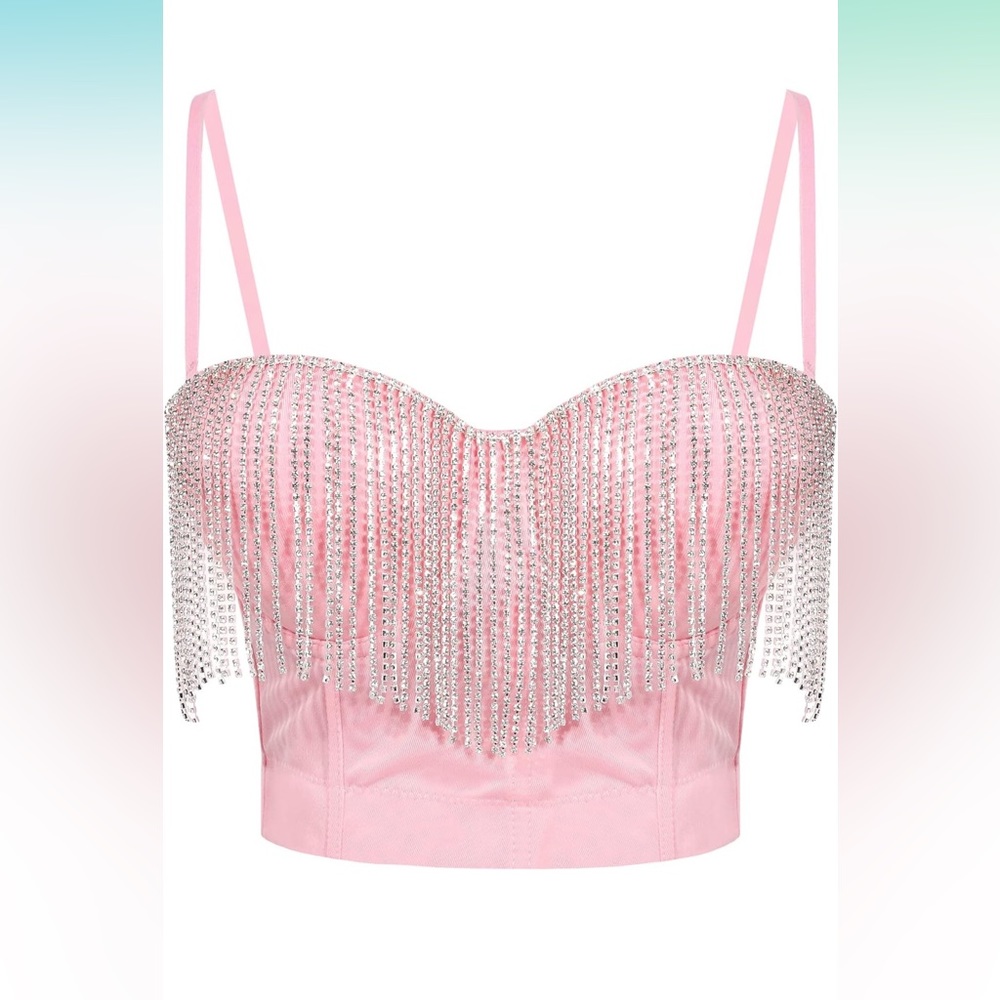 Rhinestone Diamond Top